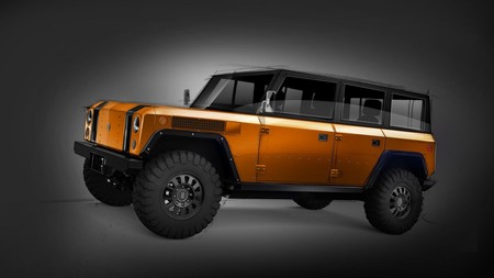 Este Bollinger B1 parece que haya salido de Minecraft, pero ahora es más cómodo para sentarse atrás