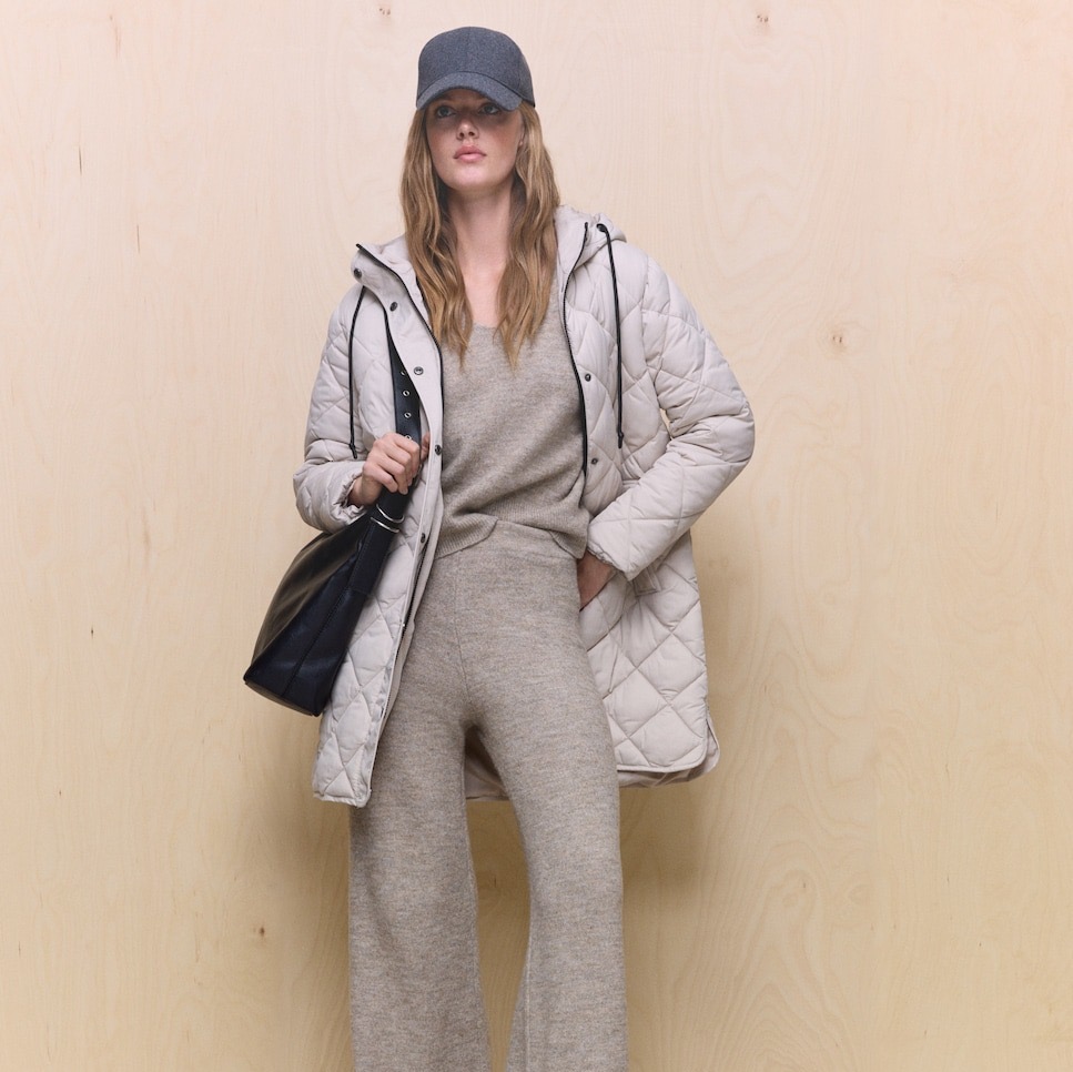 Abrigo acolchado de rombos Easy Wear