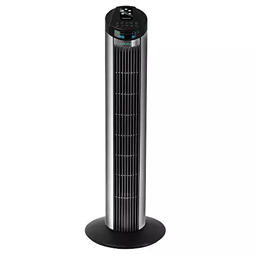 Cecotec Ventilador de Torre Digital con Temporizador y Mando a Distancia EnergySilence 890 Skyline