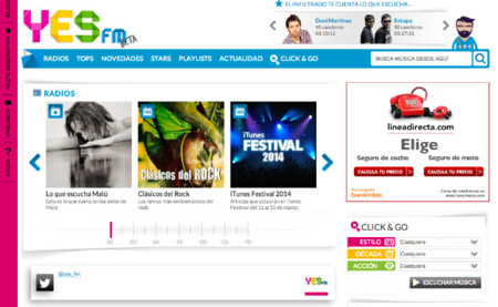 Emisoras virtuales y cuentas premium desde 2,99 euros mensuales: así es el nuevo Yes.fm