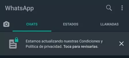 Whatsapp の新しいプライバシーに関するお知らせ