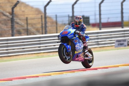 Maverick Vinales Suzuki Ecstar Motogp Aragon 2016