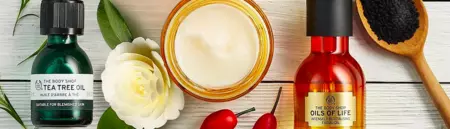 Por tiempo limitado 40% de descuento en la segunda unidad de cuidado facial y fragancias The Body Shop 