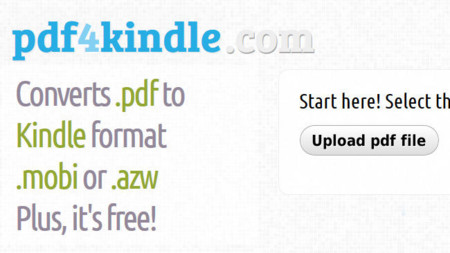 pdf4kindle, conversión de PDF a formato Kindle en linea. Comparamos resultados con Calibre