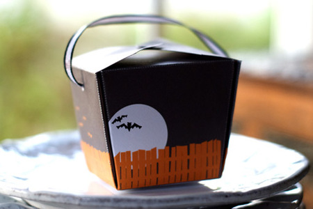 Cajita para la cena de los niños en Halloween
