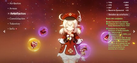 Cómo obtener el conjunto Bruja Carmesí en Genshin Impact