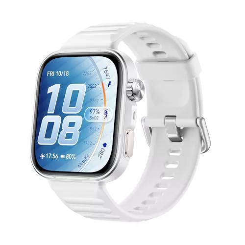 HUAWEI Watch FIT 5 Pro Smartwatch, Preciso GPS, ECG, 3000 Nits, Blanco