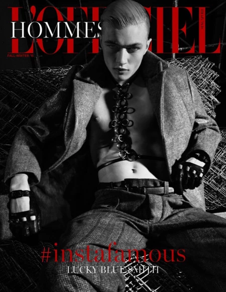 Lucky Blue Smith, el #instafamous de moda en portada de L'Officiel Homme Singapur