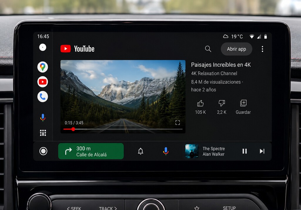 Android Auto se prepara para recibir una de sus novedades más esperadas: que puedas ver YouTube en tu coche