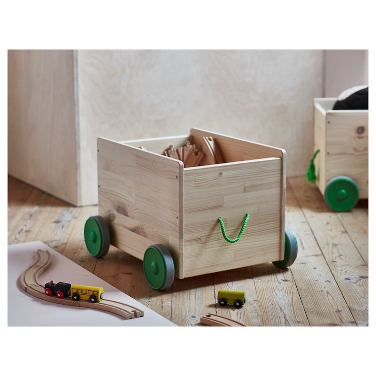 Cajón de madera para almacenar juguetes