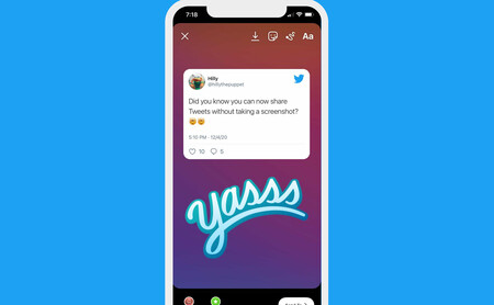 Twitter comienza a permitir compartir tuits en Snapchat y las historias de Instagram