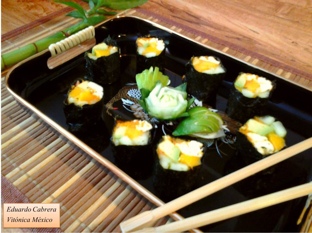 sushi con mango