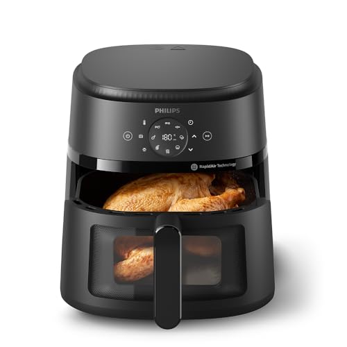 Philips 2000 Airfryer - Freidora de Aire 6,2L, 13 opciones, Táctil, Negro