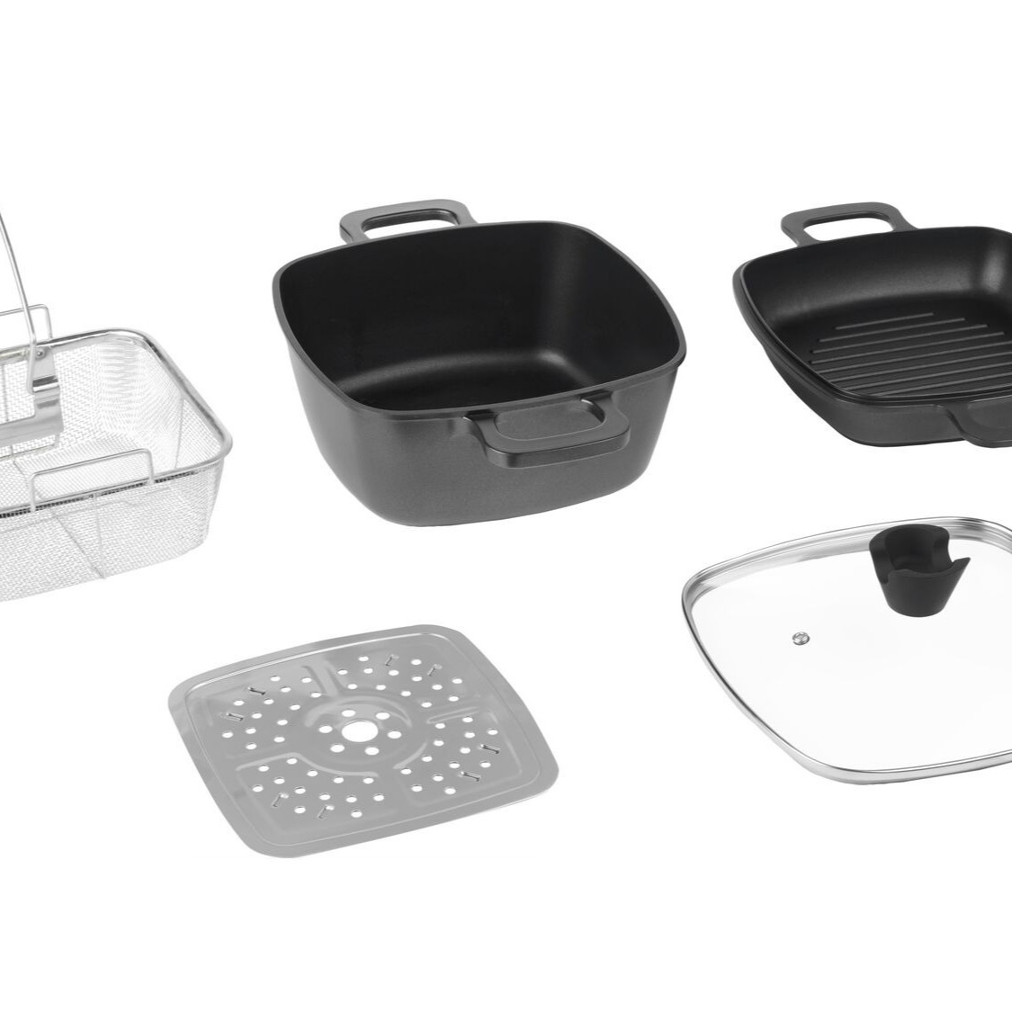 Set multifunción de aluminio fundido