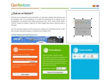 Genfavicon, nueva herramienta online para la creación de favicons