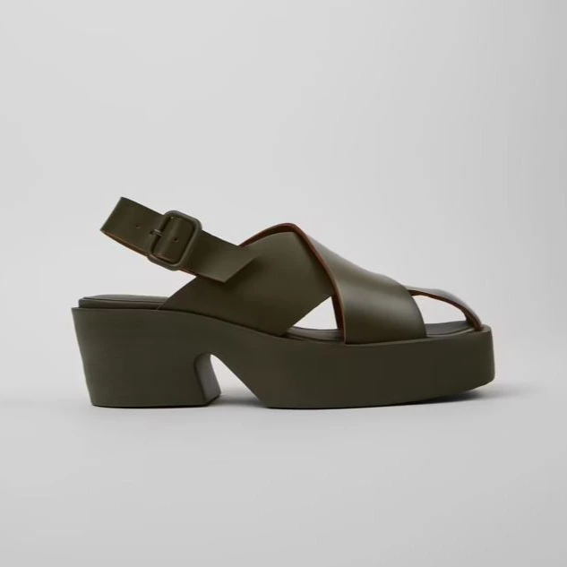 Billie
Sandalias de piel verde para mujer.
