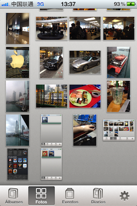 Secciones iPhoto
