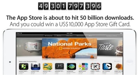Apple celebra con regalos la descarga 50.000 millones de su App Store