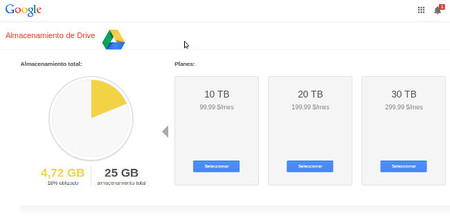 Google Drive rebaja los precios del almacenamiento en la nube