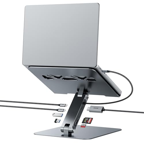 BENFEI Soporte para Portátil con Docking Station USB C 7 en 1