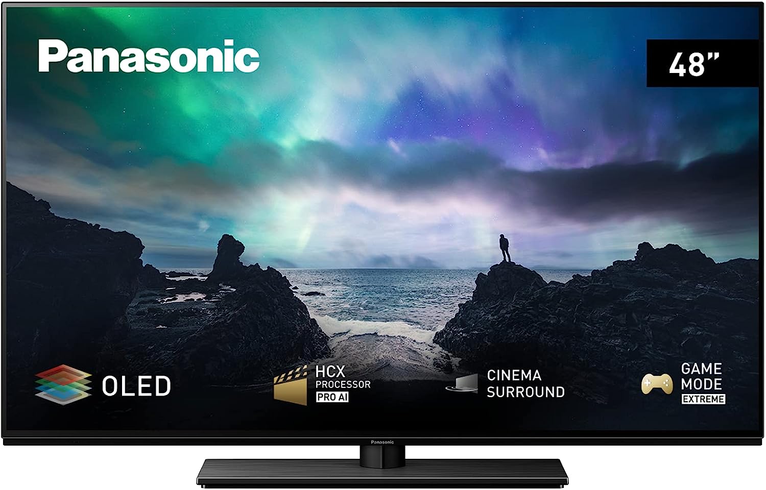 Panasonic TX-48LZ800E, TV OLED 4K 48 ", Alto Rango Dinámico (HDR), Cinema Surround, Dolby Atmos y Dolby Vision, Procesador HCX Pro AI, Google Assistant