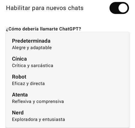 Personalidades GPT-5