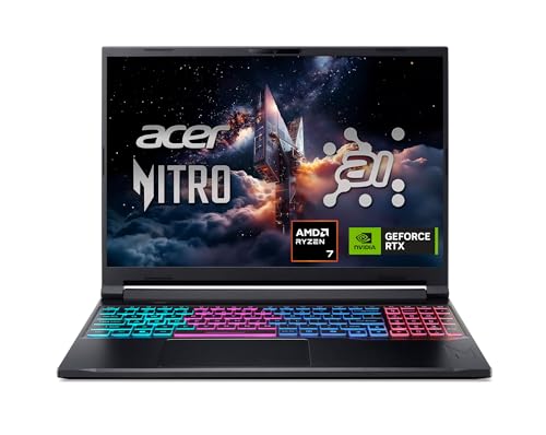Acer Nitro V 16S AI Gaming Laptop | AMD Ryzen 7 | NVIDIA GeForce RTX 5060 | 32GB DDR5 | 1TB  SSD 