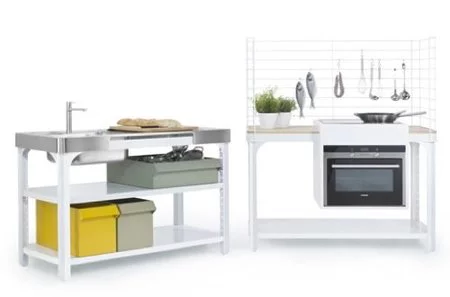 Una cocina en dos módulos de Naber