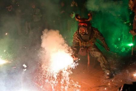Dimonis correfocs en Mallorca