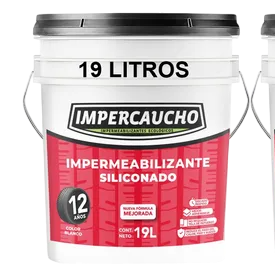 Dos cubetas de impermeabilizante Impercaucho de 19 litros