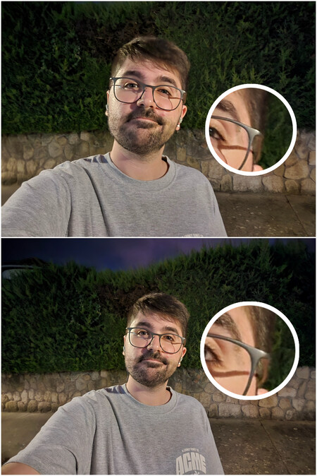 Imágenes tomadas con el sensor delantero (10 MP) | Imagen: Xataka