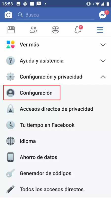 Notificaciones Facebook