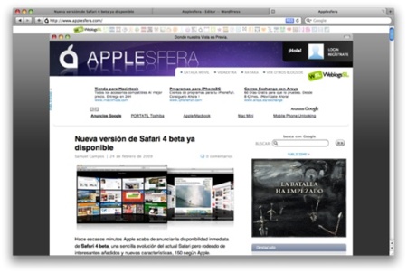 Nueva versión de Safari 4 beta ya disponible