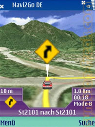 Navi2Go, navegación GPS en tres dimensiones