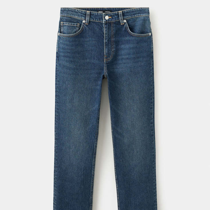 Jeans slim tiro alto