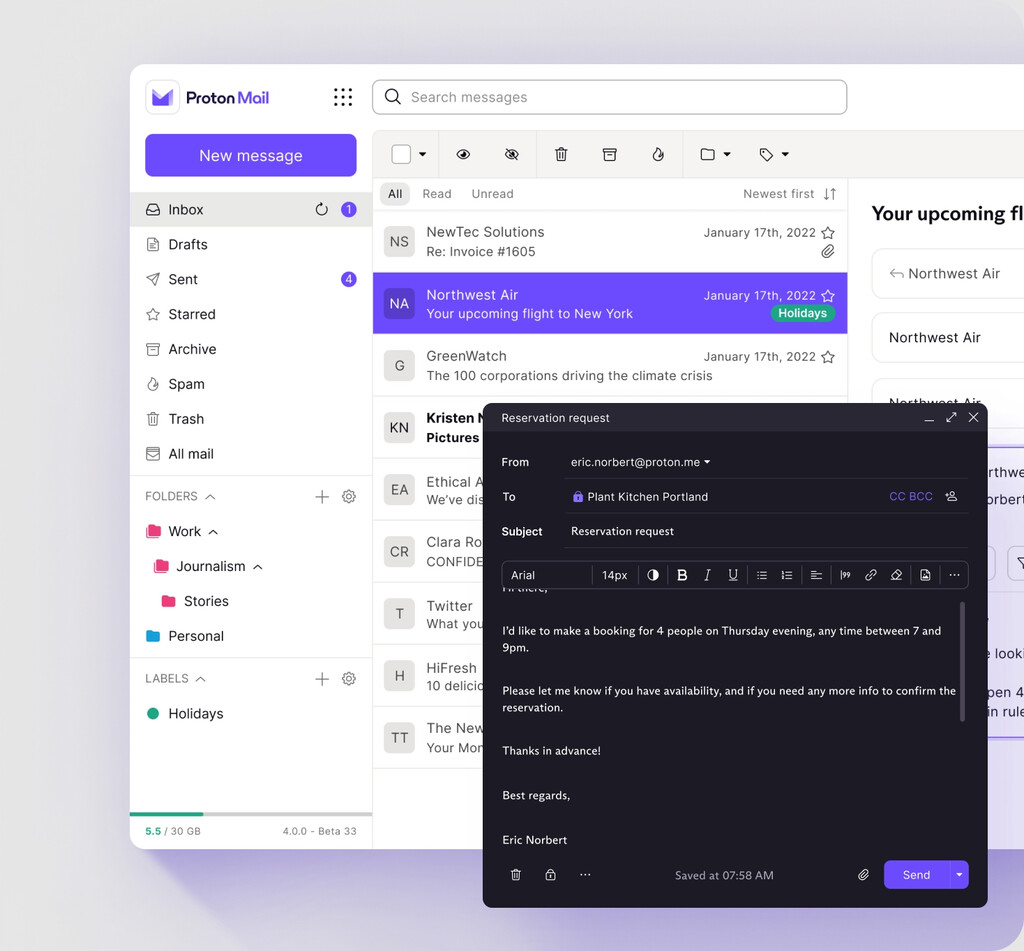 Protonmail ahora es proton correo calendario vpn y almacenamiento se