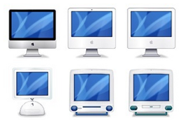 La evolución del iMac en iconos