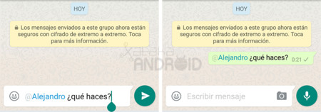 Cómo mencionar a miembros en los grupos de WhatsApp