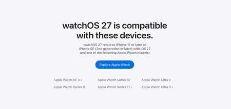 Watchos 27 Compatibilidad