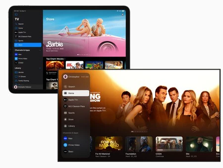 iPad と Apple TV での「Apple TV」アプリは次のようになります (画像: Apple )