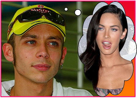 Valentino Rossi sueña con Megan Fox