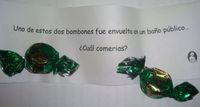 Uno de estos bombones fue envuelto en un baño público. ¿Cual comerías?