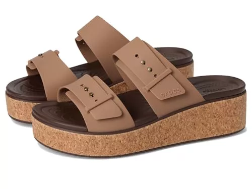 Crocs Brooklyn Cork Buckle, Sandalias Mujer