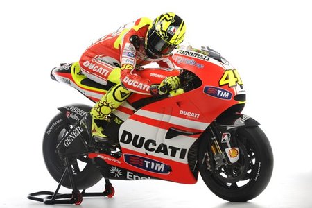 Rossi sobre su Ducati