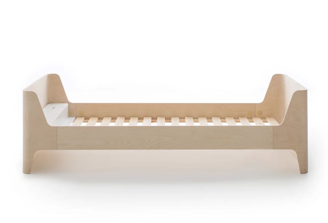 Cama de abedul con somier, Scandi design E. Gallina