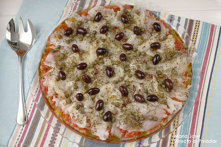 Carpaccio de bacalao. Receta