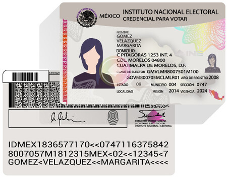 Interior Credencial Para Votar