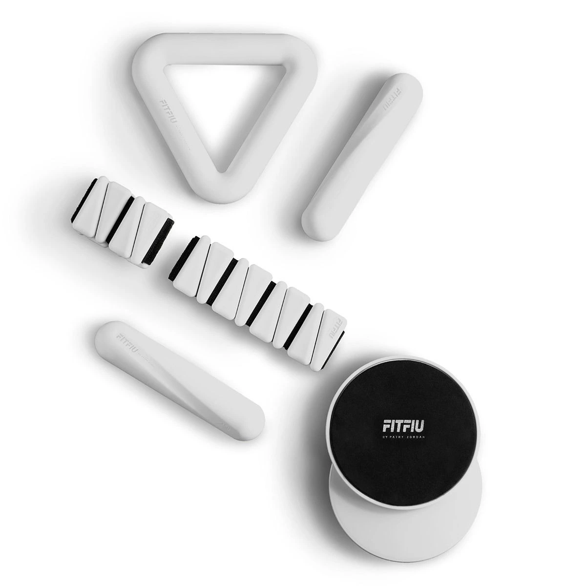 Pack De 4 Accesorios Deportivos Shapes Kit Fitfiu Fitness Con Pesas Y Muñequeras
