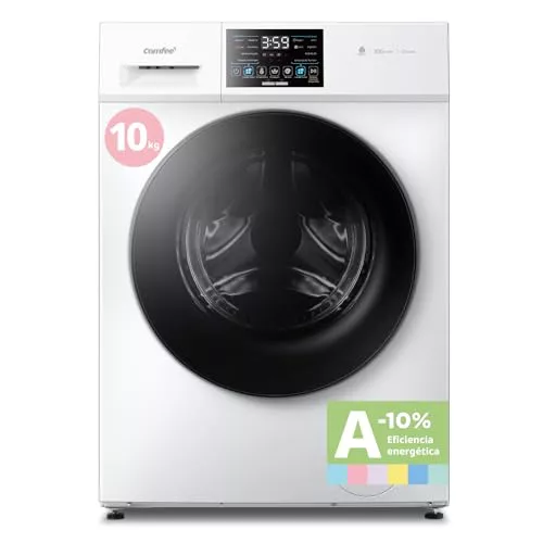 COMFEE' CFP03EW100W-HL Lavadora 10 kg de carga, Clase A -10%, Cuidado con vapor