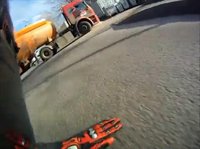 Accidente contra un camión en primera persona